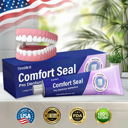 🔥 LIMITED SPECIAL OFFER 🔥 Timilk® Comfort Seal Pro Denture Adhesive🦷💜FDA Certified (Clinically Proven 96-   Hour Lock Hold for   Secure, Comfortable &   Zinc-Free Denture Fit) ✨