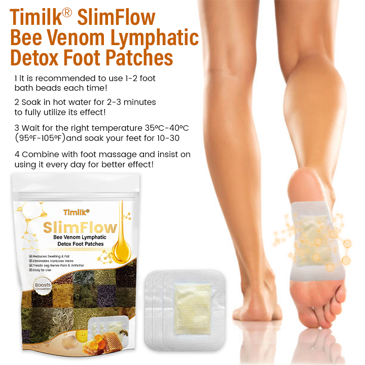 Timilk® SlimFlow Bee Venom Lymphatic Detox Foot Patches（A）✨