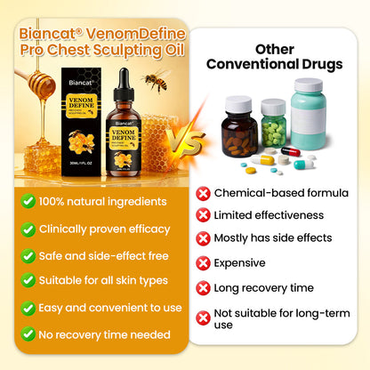 MEN’S CHEST-CONTOUR UPGRADE💪 Biancat® VenomDefine Pro Chest Sculpting Oil 🐝 Daily Bee Venom Support for a Firmer-Looking, More Defined Chest ✨
