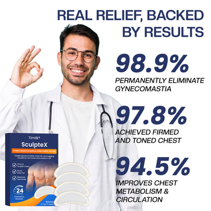 Timilk® SculptXX Gynecomastia Burn & Firm Chest Patch(A)