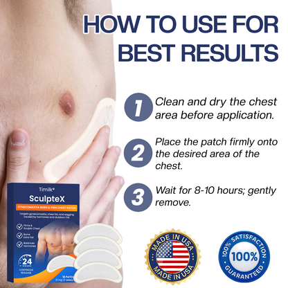 Timilk® SculptXX Gynecomastia Burn & Firm Chest Patch(A)