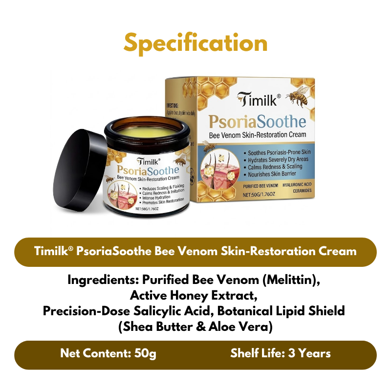 Timilk® PsoriaSoothe Bee Venom Skin-Restoration Cream🔥