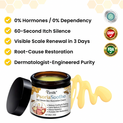 Timilk® PsoriaSoothe Bee Venom Skin-Restoration Cream🔥